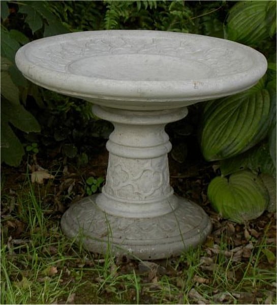Stone Birdbath - Concrete Miniature Cloud Birdbath minimalistic